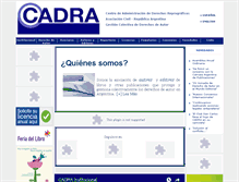 Tablet Screenshot of cadra.org.ar